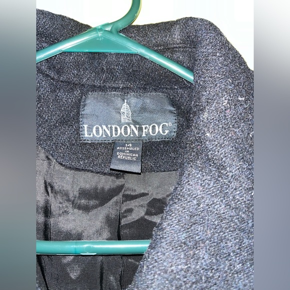 LONDON FOG Wool Blend Coat size 14 - Picture 3 of 10